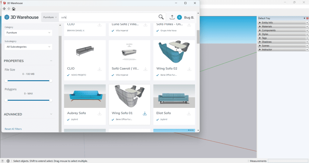 power of 3D Warehouse in SketchUp