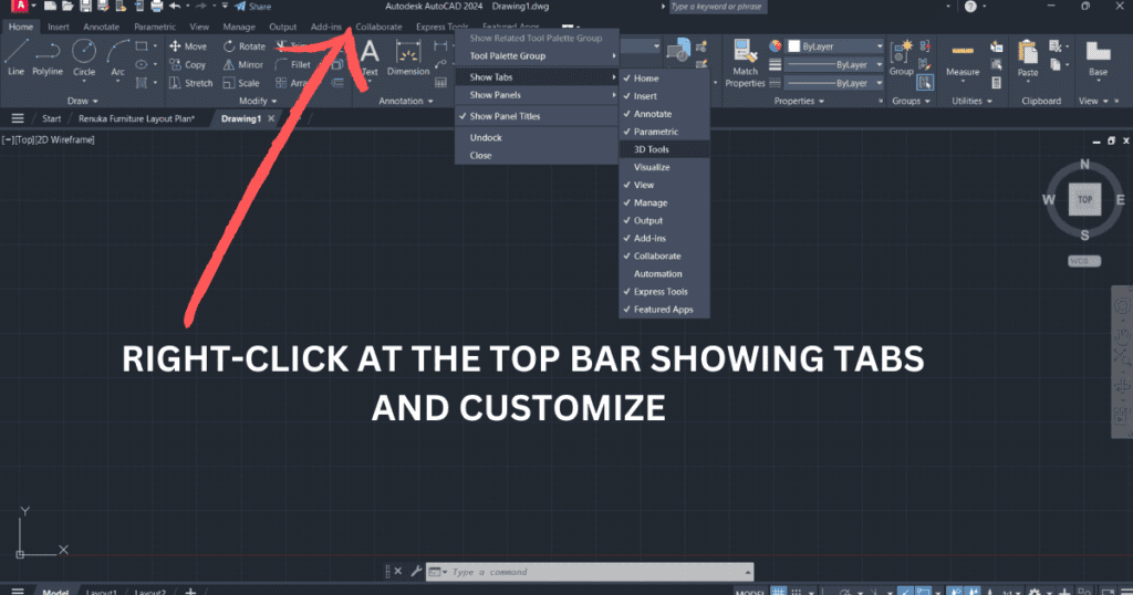 AutoCAD Ribbon Customization