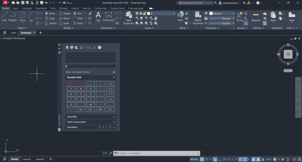 AutoCAD Calculator